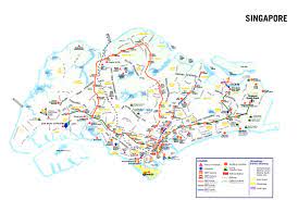 large detailed tourist map of singapore