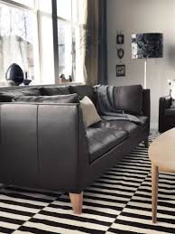 A Black Leather Stockholm Sofa Is A