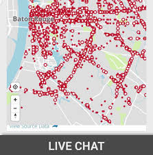 Baton Rouge Hit Run Lawyer Live Interactive Map For 2019