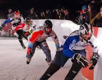 Image result for ice cross downhill how do they make the course