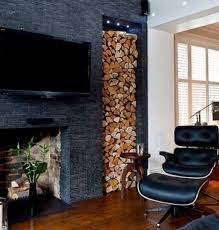 Incorporating Firewood Into An Interior