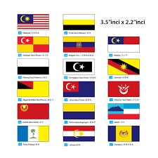 Negeri yang paling banyak kerusi di parlimen dan dun. Sticker Bendera Negeri Negeri Malaysia Shopee Malaysia