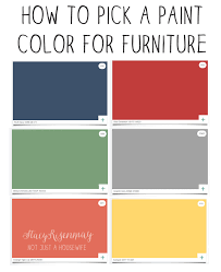 How To Pick A Paint Color For Furniture