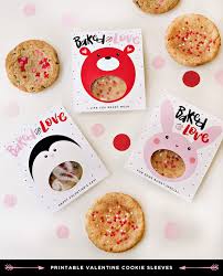 valentine cookies baked with love