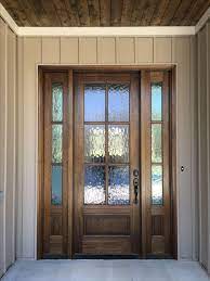 Mahogany Front Door With Privacy Glass