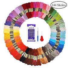 Fuyit Embroidery Floss 144 Skeins Cross