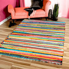 multi coloured chindi rug