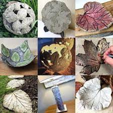 Make Concrete Projects With Leaves