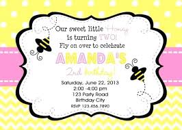 Bumble Bee Invitations Birthday Party Photo Invitation Printable