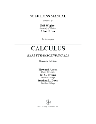 Calculus early transcendentals 8th edition solutions manual pdf may not make exciting reading, but. Pdf Solutions Manual Calculus Early Transcendentals Seventh Edition Roy Perez Academia Edu