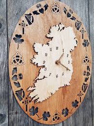 Ireland Clock 11 8x15 7 Wood Wall