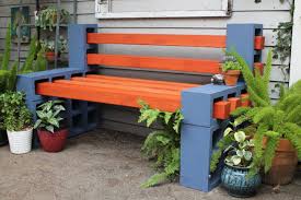 diy cinder block bench home design