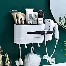 Wall Mounted Hair Dryer Holder Rack