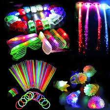 60pcs Led Party Favors Light Up Glow Toys Gift Flashing Ring Decoration Us Stock 707870379976 Ebay