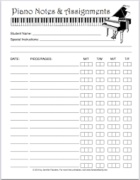 Piano Practice Printable Flanders Family Homelife