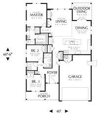 narrow lot farm house style house plan 8765