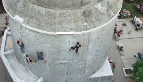Abandoned Structures Turned Climbing Walls