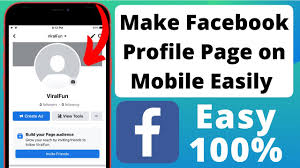 how to create facebook profile page on