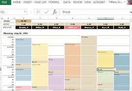 Excel Weekly Hourly Schedule Template Mythologen Info