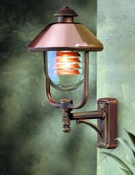 contemporary copper outdoor lantern