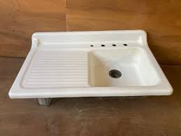 white cast iron antique sinks
