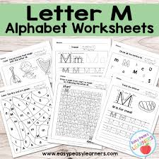 letter m worksheets alphabet series