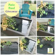 My New Patio Pond And Patio Pond Giveaway