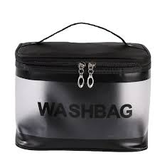 transpa waterproof makeup bag
