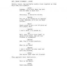 script dialogue if your characters are just talking you re doing it here are the final set of three questions to ask yourself about this script dialogue example