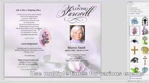 Obituary Card Template Free Funeral 2746421024675 Free Funeral