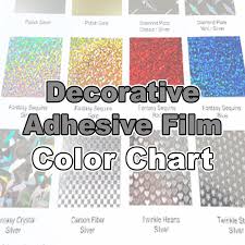 Decorative Self Adhesive Vinyl Color Chart
