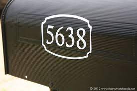 Don't forget to pin this post for later. Diy Vinyl Mailbox Numbers That S What Che Said