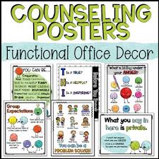 School Counseling Office Decor Posters By The Responsive Counselor