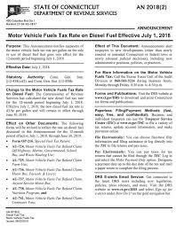 motor vehicle fuels tax rate on sel