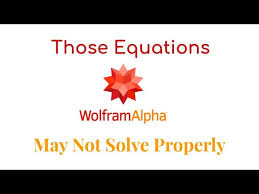 Equations Wolfram Alpha