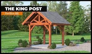 king post truss pavilion kit timber