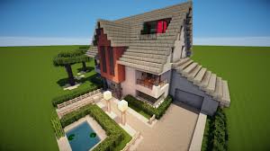Wir spielen auf youtube minecraft, minecraft und minecraft. Minecraft Modernes Zwei Familien Haus Bauen Tutorial German Youtube