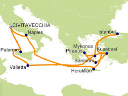 No part of these maps can be copied or used without the written permission of tutku tours. 14 Night Greece Turkey And Italy Medley Cruise On Royal Princess From Civitavecchia Rome Sailing June 4 2016 On Icruise Com