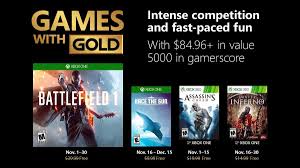 Free games with gold this month. Battlefield 1 And Assassin S Creed Now Free With Games With Gold