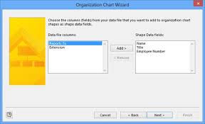 Microsoft Visio 2013 Using The Organization Chart Wizard