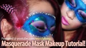 steel blue masquerade mask makeup