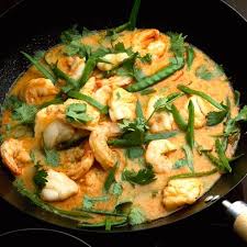 red thai seafood curry
