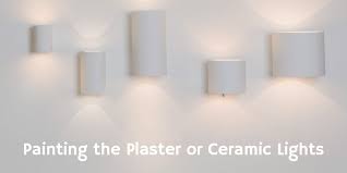 Wall sconces for the bathroom help define the character of the space while also providing an ample source of light. Quick Guide To Painting Your Plaster Or Ceramic Paintable Wall Lights