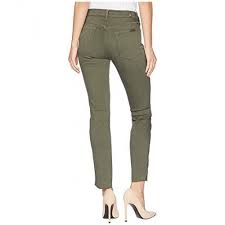 7 For All Mankind Roxanne Ankle W Paneled Seams Cut Off