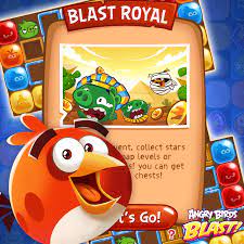 Angry Birds Blast - Have you tried Blast Royal yet? It's super easy! Just  collect stars from the saga map levels and collect rewards along the way!  Every 20 stars you collect