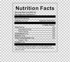 earl grey tea nutrition facts label