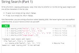 solved string search part 1 write a