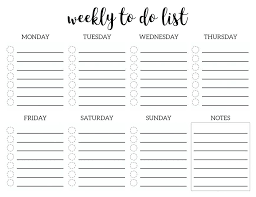 Free Printable To Do List Templates Weekly Daily Lists Cute