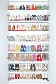 Slanted Shoe Shelves Design Ideas
