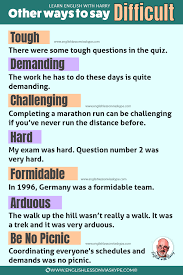 13 other words for difficult in english